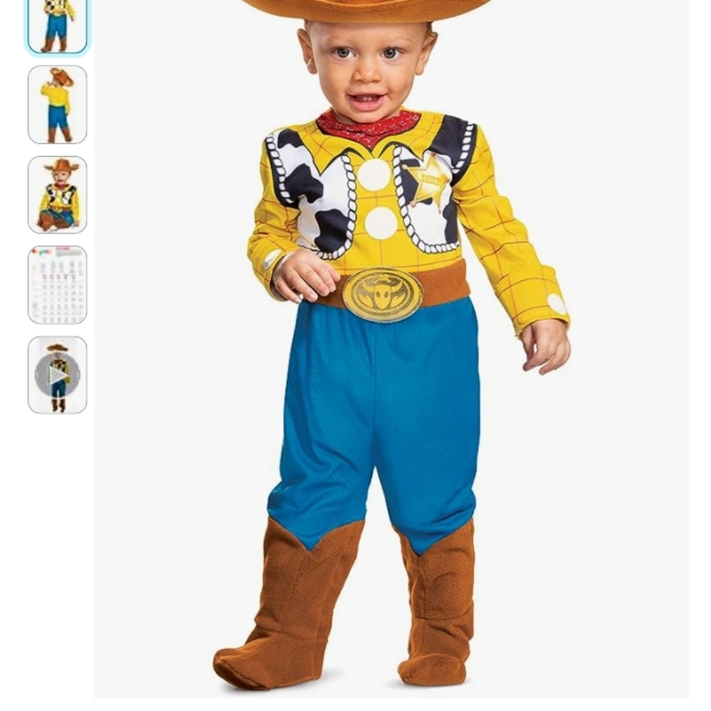 CostumeBaby Woody Disguise Costume nwot 6-12months Disney baby